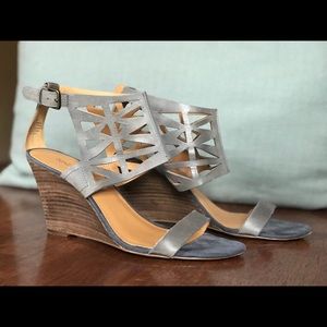 Nine West Cuff Wedge - Pewter Blue/Grey